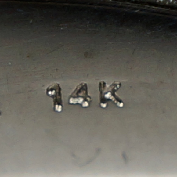 14KW gold Colombian emerald and diamond ring - Picture 3 of 8